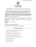 Conseil municipal du 12 juillet 2023