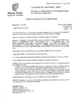 Conseil municipal du 20 mars 2026